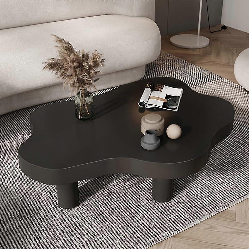Cloud wood coffee table, irregular cartoon tea table for indoor use with legs, rounded corners Ref: 9706