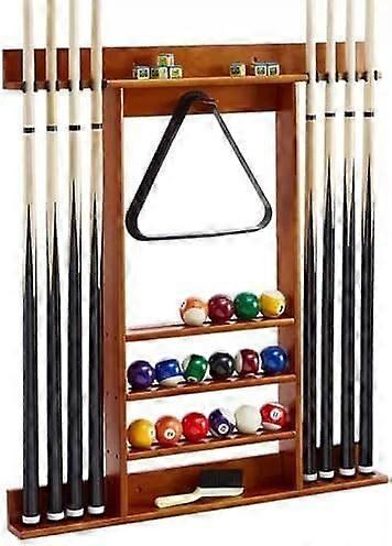 Portable Billiard Queue Holder, Holds 8 Queues and Balls