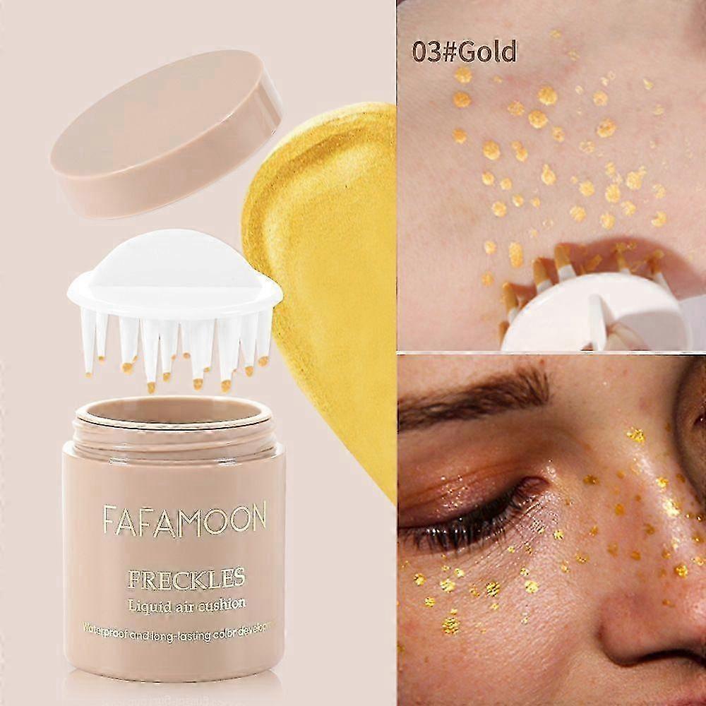 Fregnevæske, Luftpude Pad til falske pletter, Makeup Markør Vandtæt Lang Hurtig Vandtæt Durabl