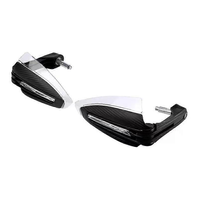 Hand Guard Motorcycle Handle Covers Directional LED Light Unive