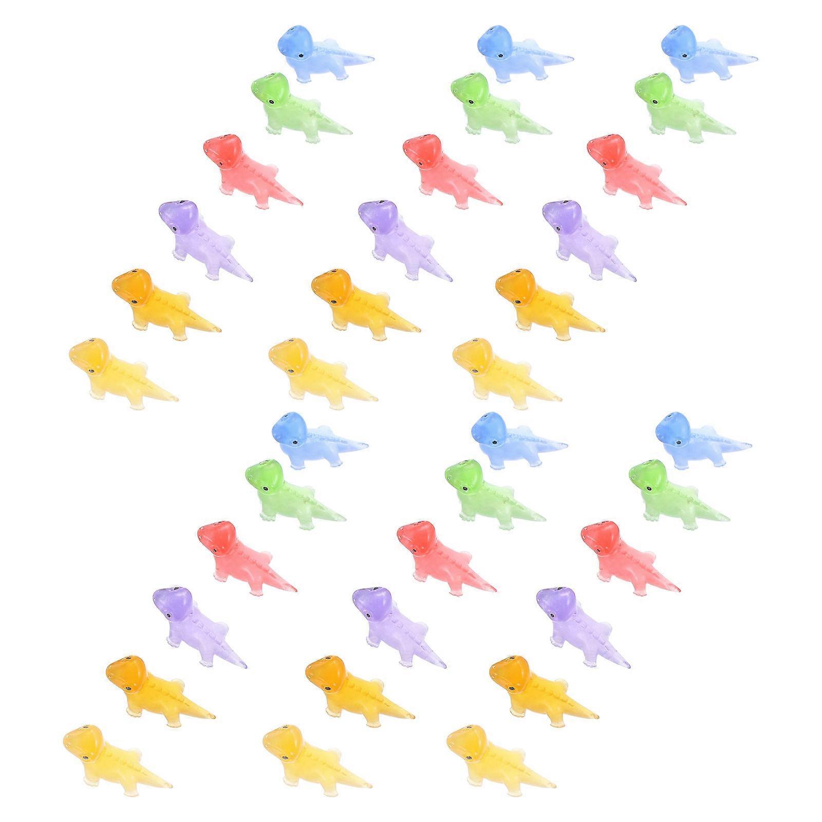 36PCS Mini Glowing Lizard Figurines – Glow in the Dark Resin Animal Statues for Garden, Micro Landscaping, and DIY Decor Projects – Assorted Colors