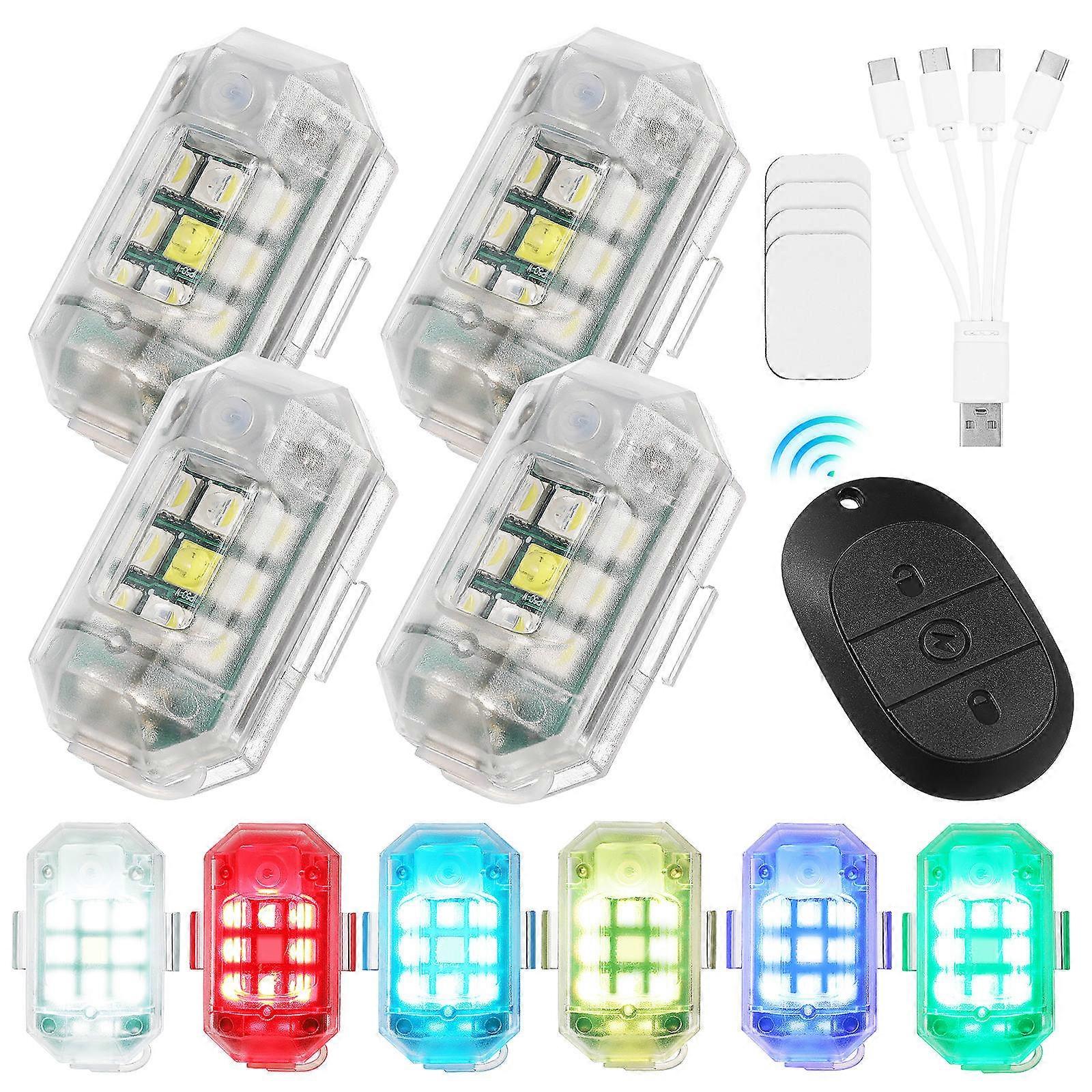 Bike Tail Light Bicycle Tail Light Remote Control High Brightness Illumination 4.80X3.43X1.84CM LED Technology 1Set