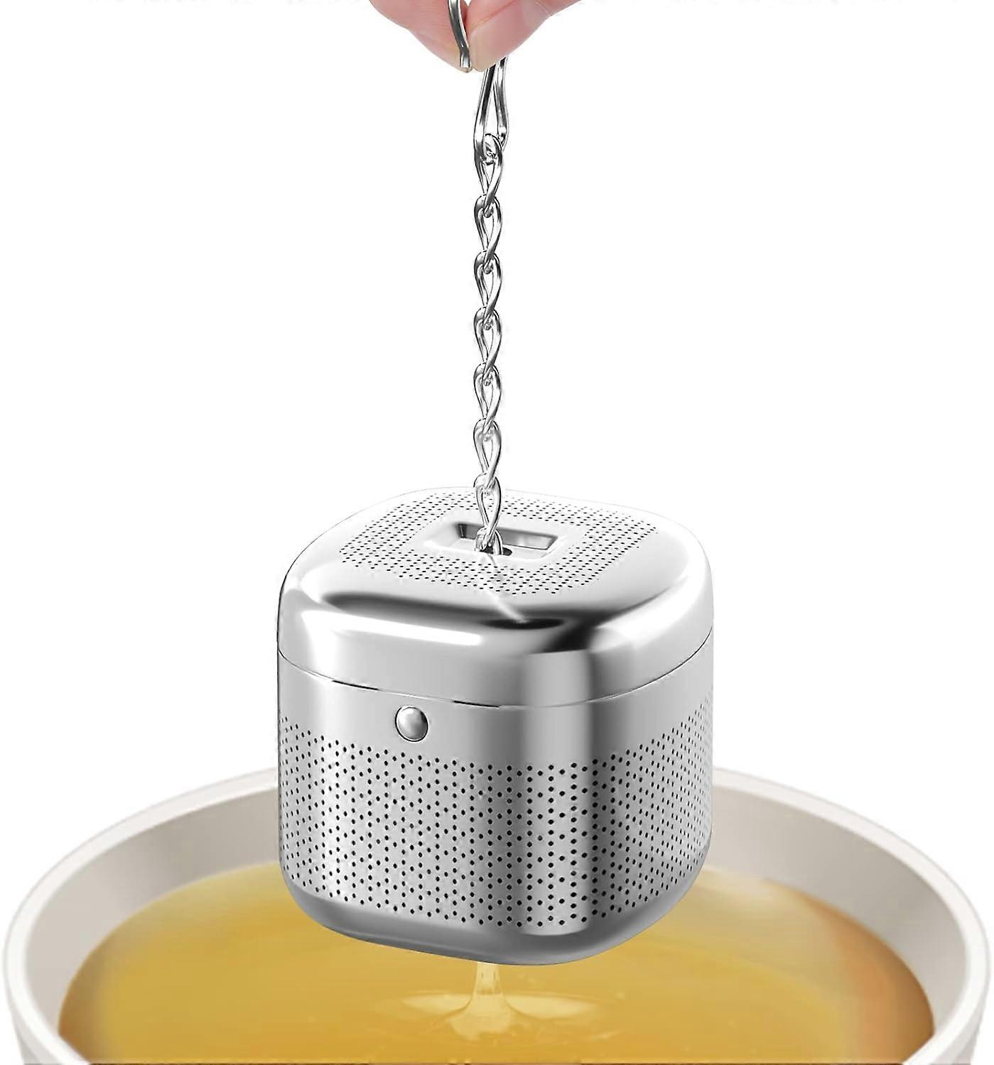 Tea Balls for Loose Tea, Retractable Chain Design Tea Strainers