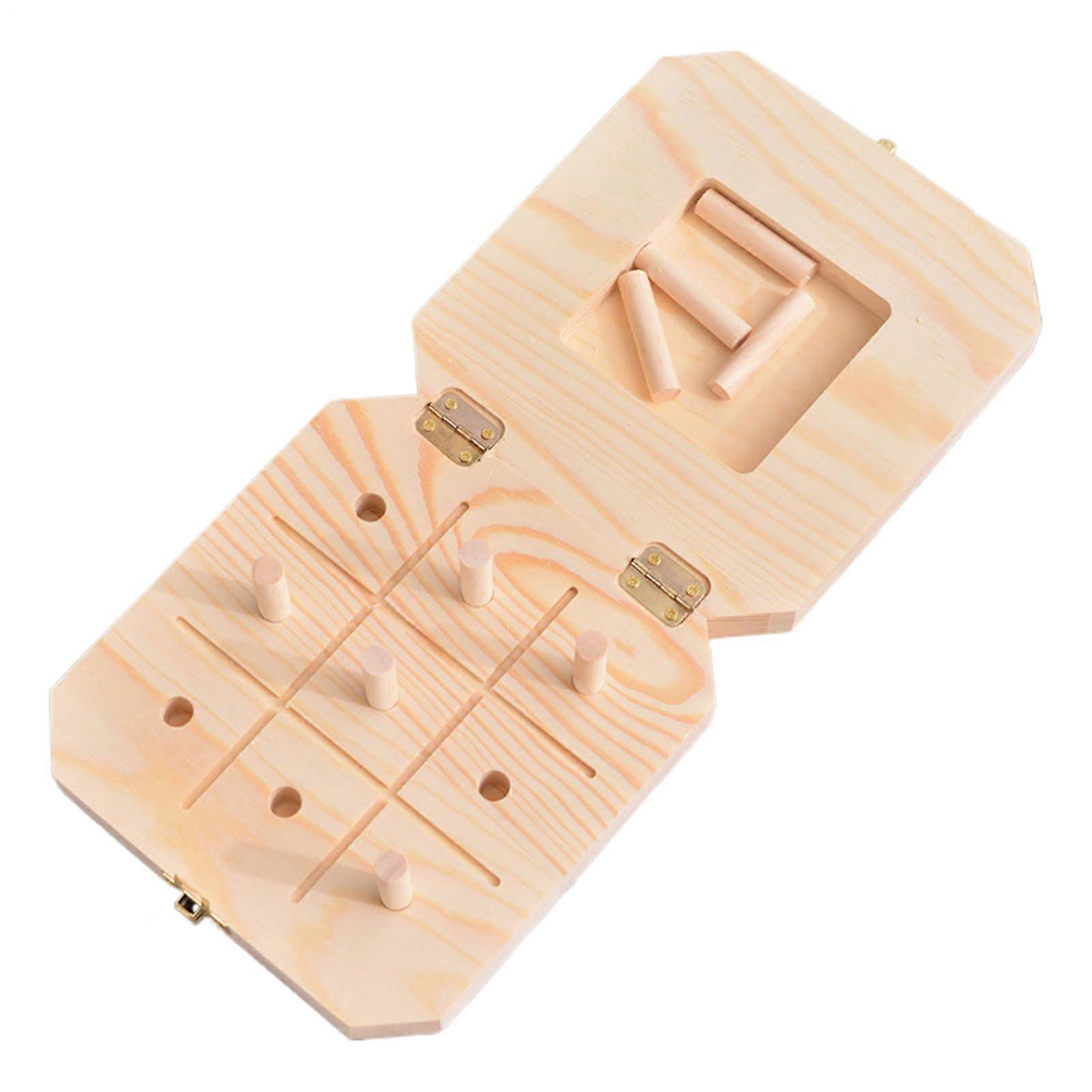Pegboard for Finger Dexterity Sensory Wooden Board 9Hole Pegboard for Developing Fine Motor Skills and HandEye Coordination Ref: 9895