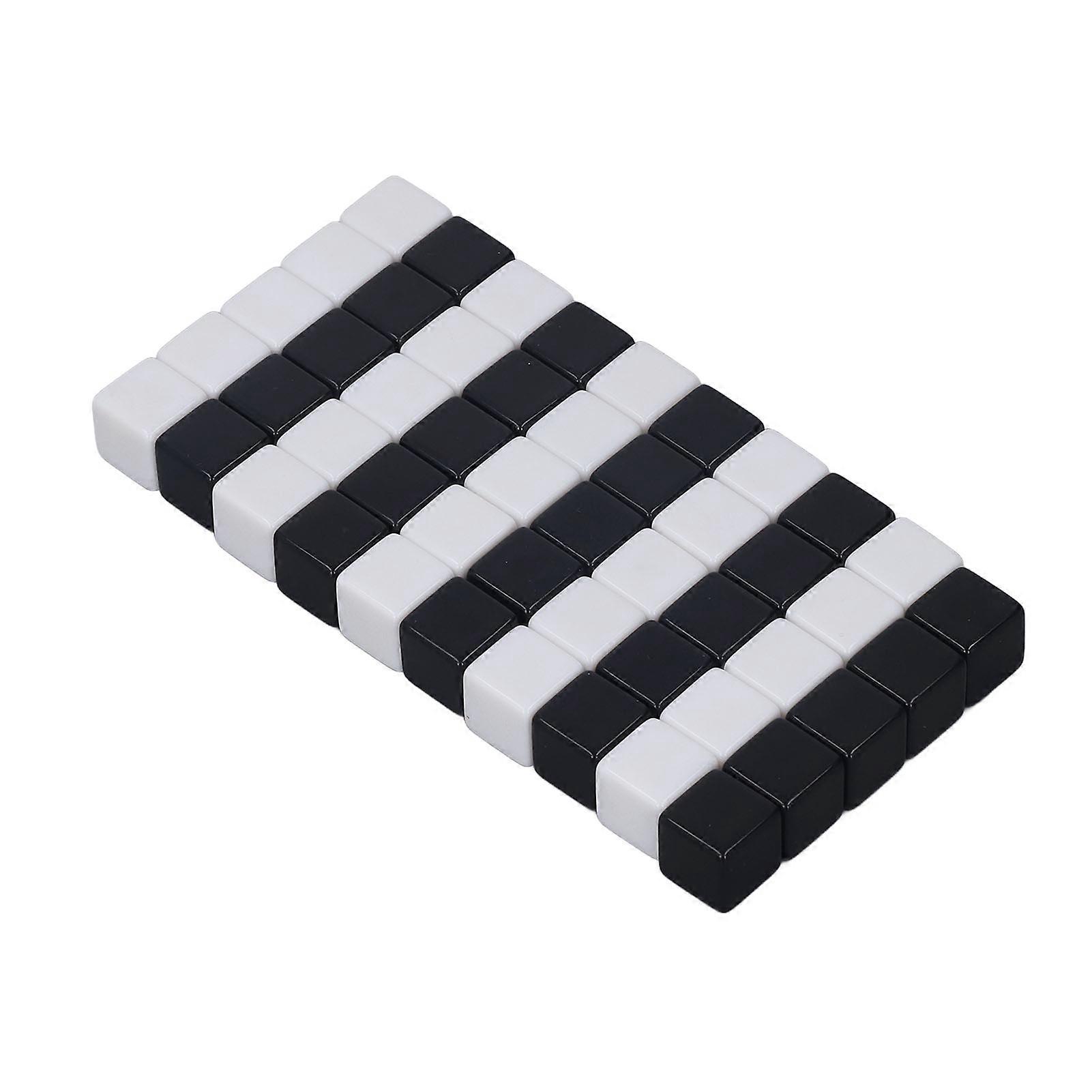 50Pcs Square Smooth Dice Small Write On Wipe Off Dice for Board Games Digital Teaching