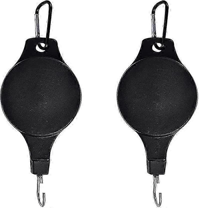 2024, 2 τμχ Κρεμάστρα τροχαλίας φυτών, ρυθμιζόμενοι αναδιπλούμενοι γάντζοι οροφής με γάντζο κρεμαστού καλαθιού