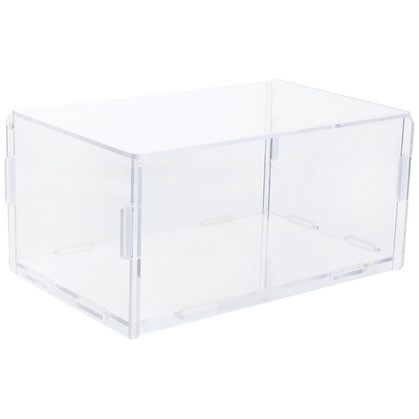 Dryer Sheets Container Acrylic Box Laundry Room Countertops Simple .6X14.3X10.5CM Freshness Preservation 1Set