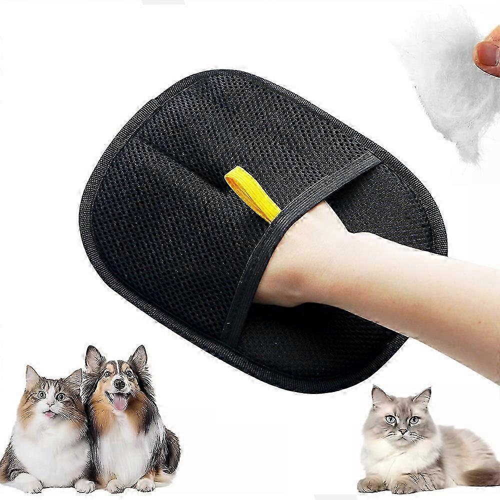Double-Sided Pet Grooming Gloves, Cat Grooming Gloves