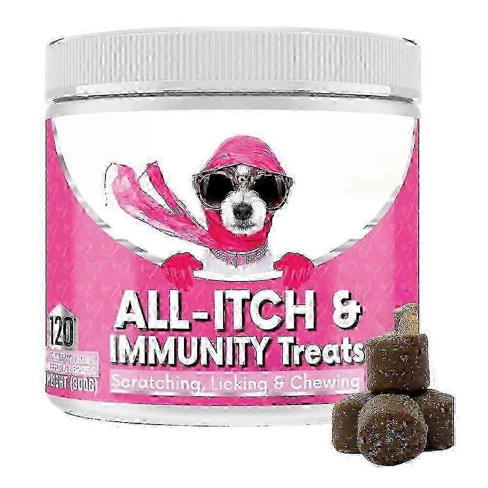 Nutri-Paw Tratamente pentru imunitate All-Itch pentru câini - Calmează mâncărimea labele, ochii, urechile, pielea