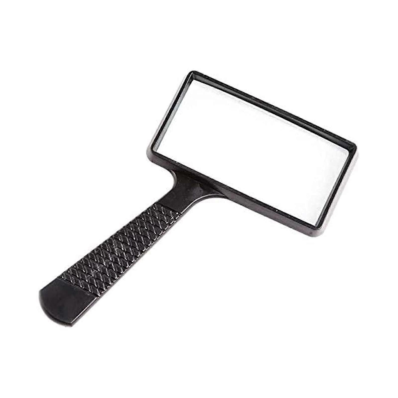 Magnifying Glass Hand Lens Square HD 10X Magnifying Glass for Reading Older Kids Aged Hold Magnifier HD Handheld Magnifier Safehappy