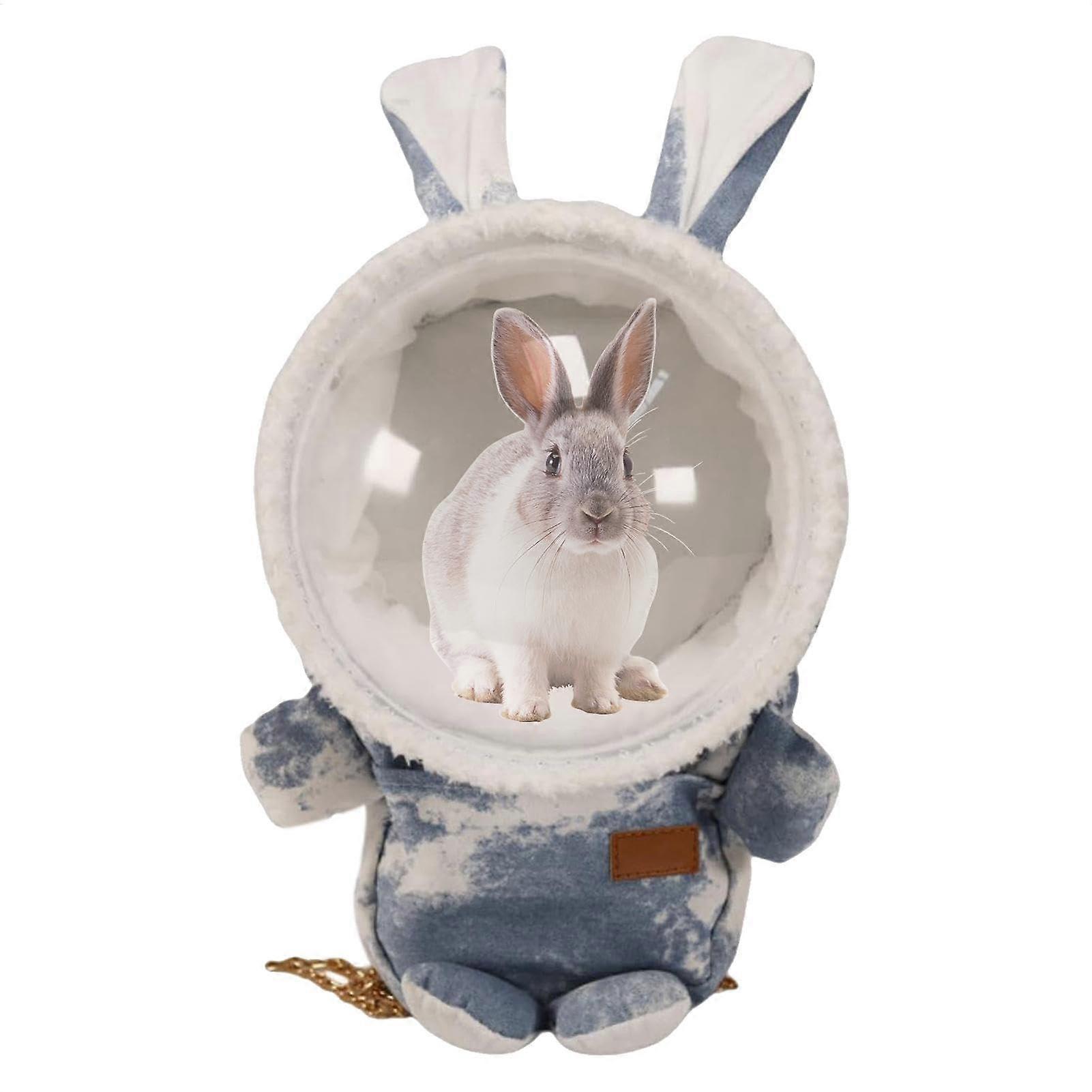 Portable backpack for small animals  Adjustable hamster carrier with pockets