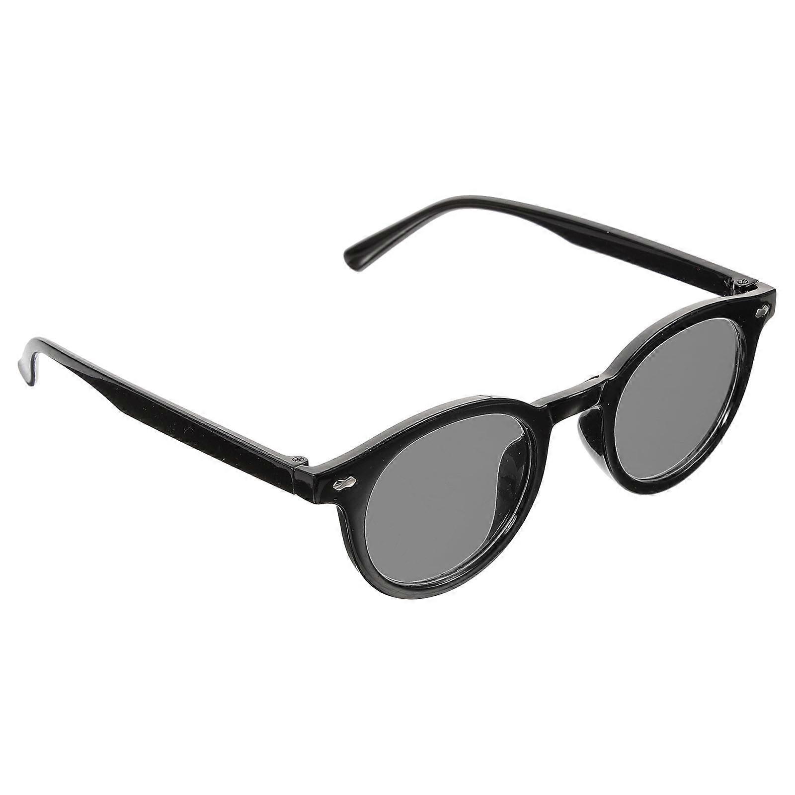 Beach Pool Party Eyeglasses Men Eyewear Round Shape Black 15x14cm Uv Protection 1 Pair
