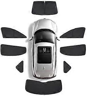 Car Sun Shade for BMW X3 G01 2018-2023, Complete 8-Piece Set, Front Rear Side Window UV Protection, Black Color