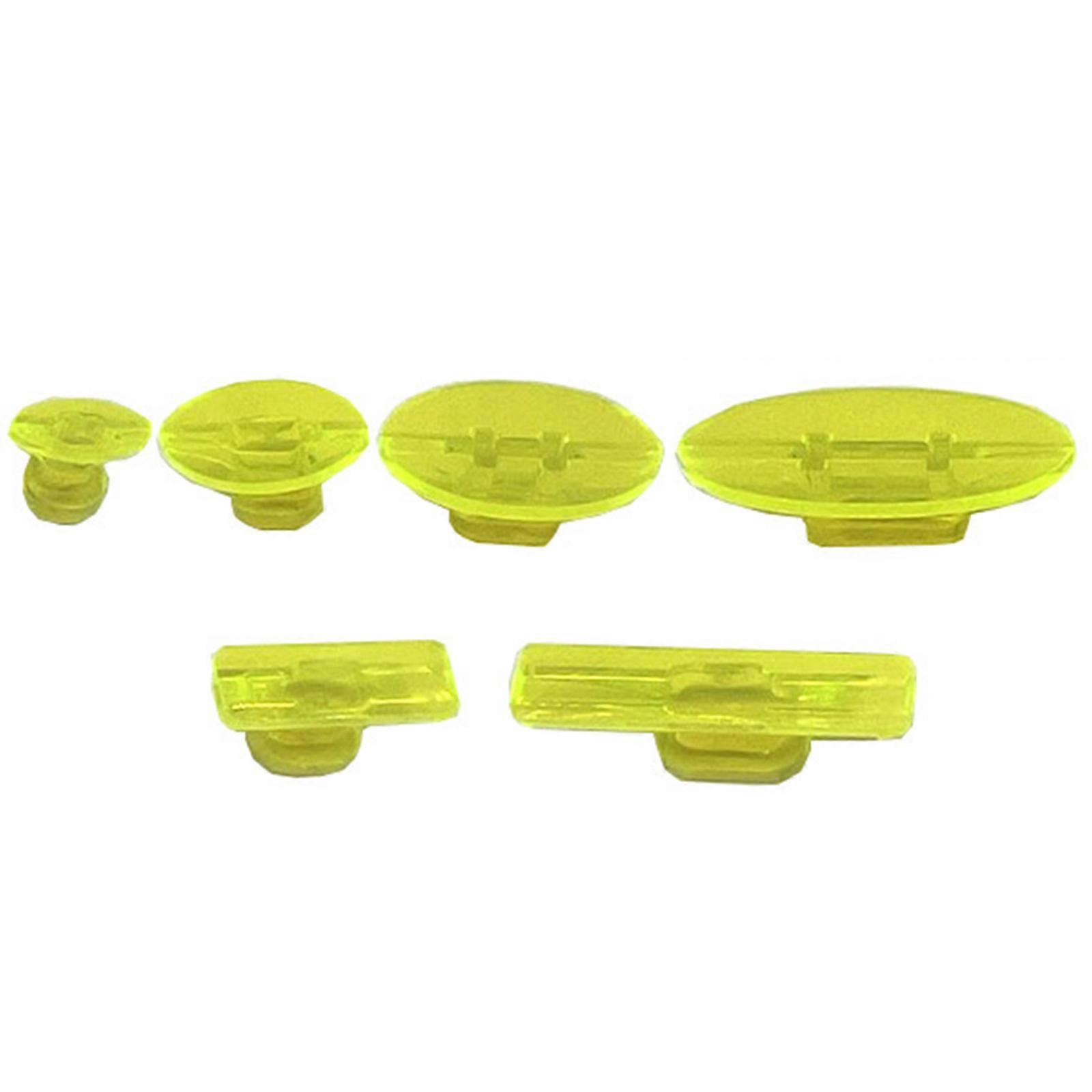 6pcs Clear Auto Dent Puller Tabs Reusable Car Dent Removal Tabs Vehicle Repair Accessories for Various Vehicle Models Multicolor