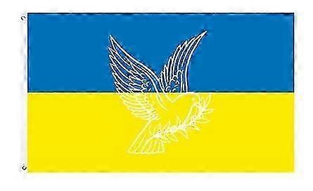 Pace e amore colomba bandiera 3x5 piedi, striscione pacifico con due occhielli in metallo sbiadire resistente colori vividi