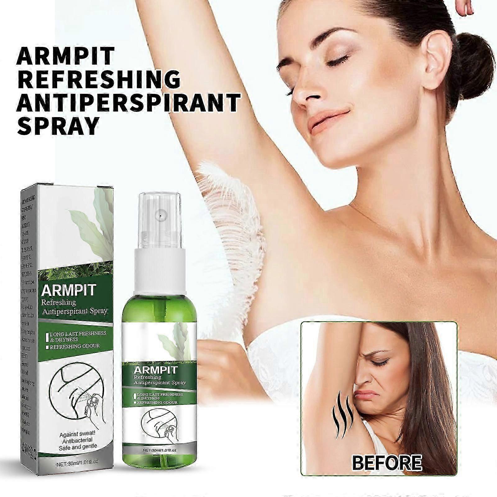 Armpit Refreshing Antiperspirant Spray For Men Women Sweat Odor Deodorant