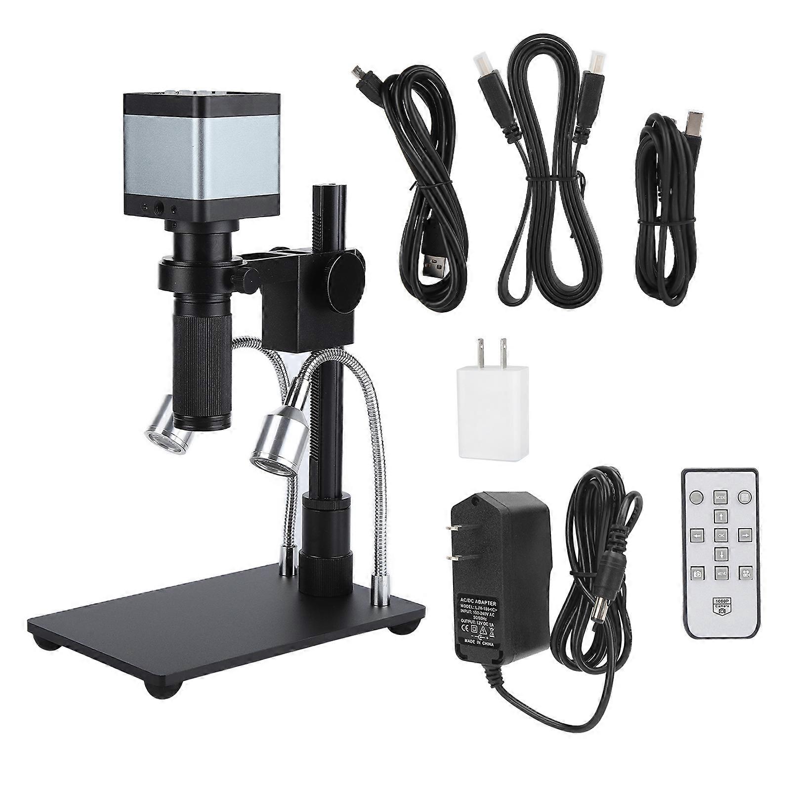 2K 48MP UHD Digital Microscope Camera with 120X C Mount Lens for Phone Maintenance Teaching Demonstration AC100‑240VUS
