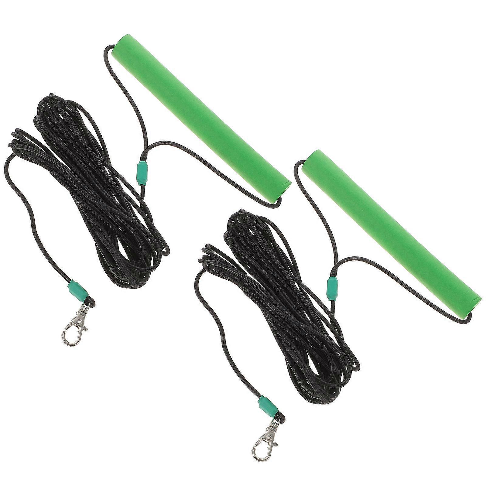 2pcs Green Pet Bird Harness with Training Rope for Outdoor Use Made of Comfortable Synthetic