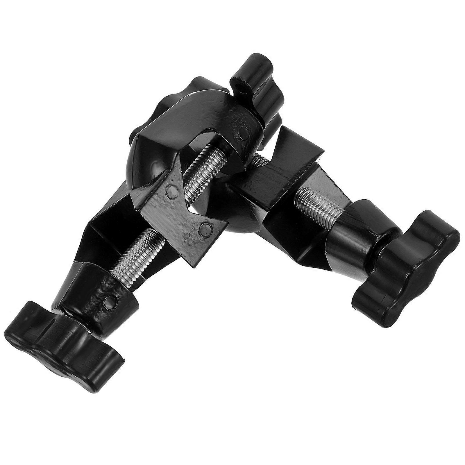 Black Laboratory Clamp Holder with Zinc Alloy Right Angle Support for Durable and Versatile Use 2pcs