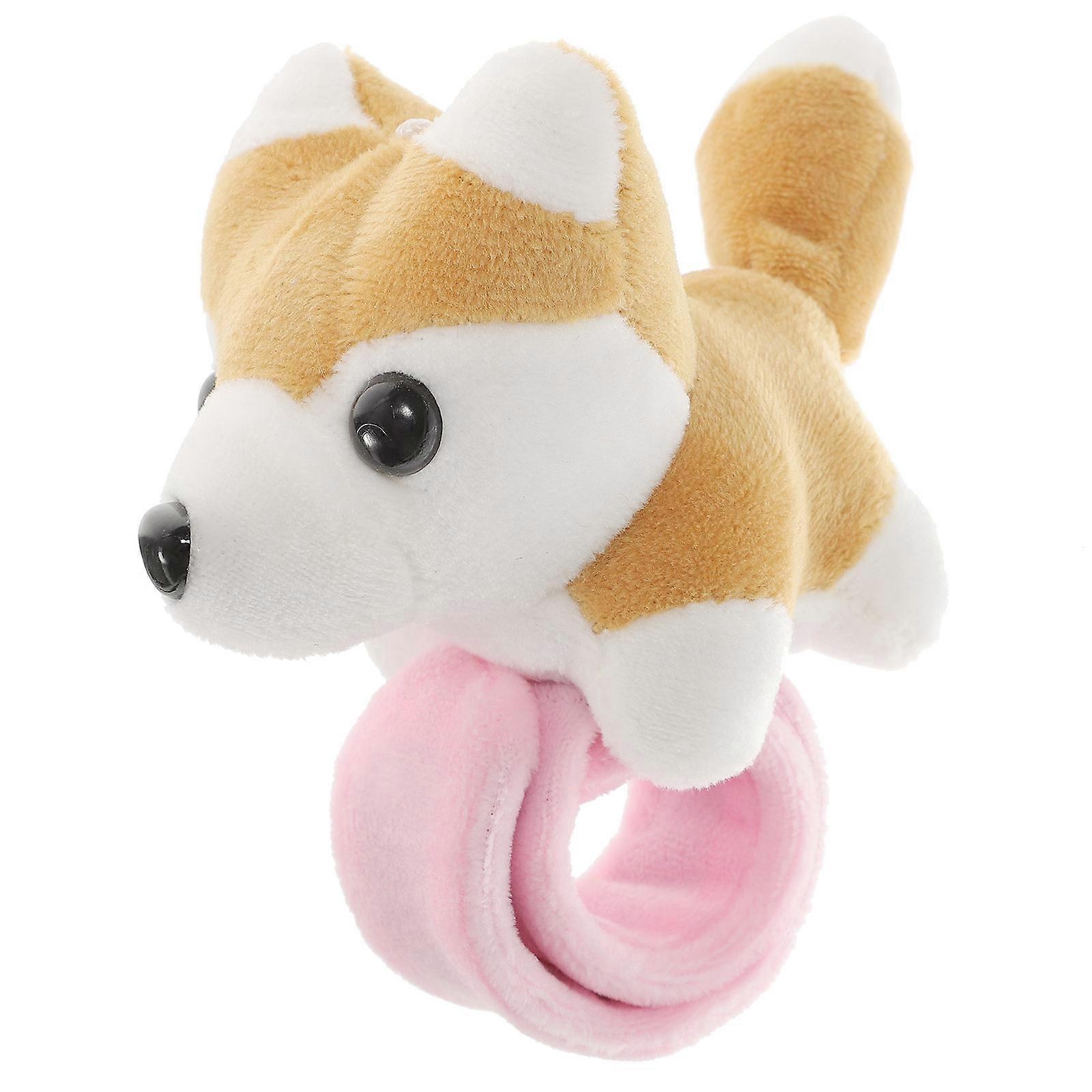 It looks like you're referring to a product listing for a **plush animal slap bracelet**—a soft, stuffed wristband that doubles as a cute plush toy,