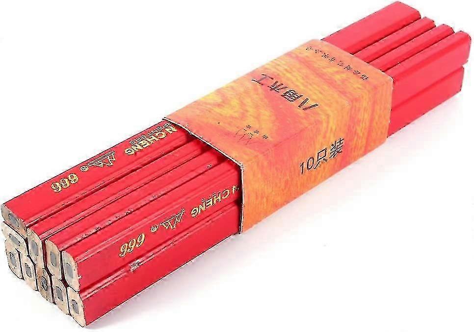 10pcs Octagon Pencil Installed Marking Pencil Tool For Woodworking 175mm