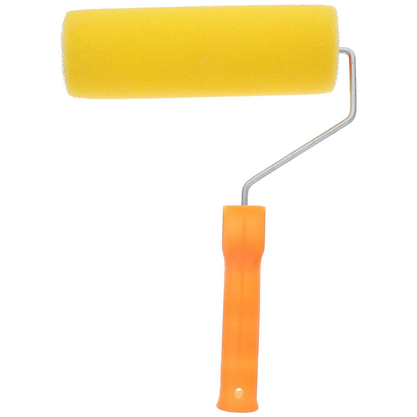 Textured Paint Roller Brush with Ergonomic Handle for High Efficiency and Easy Cleanup