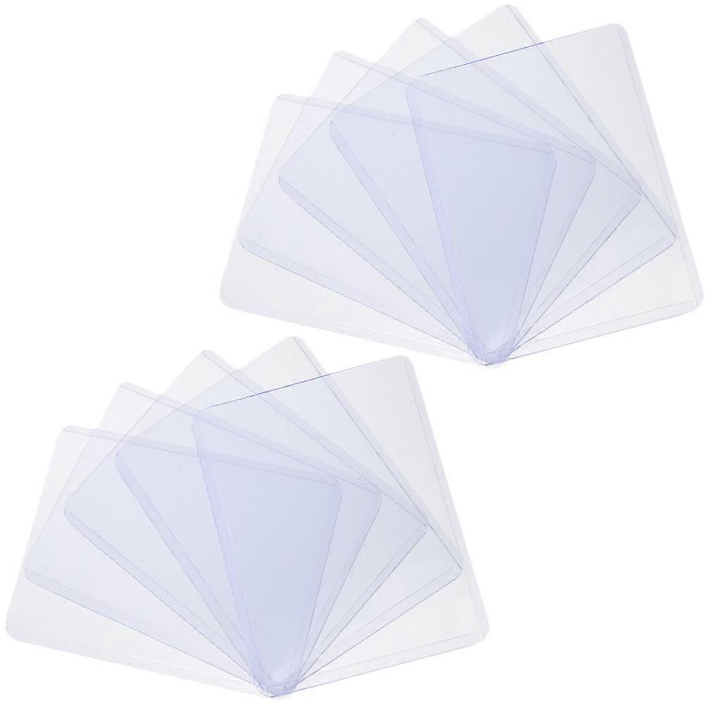 Card Protector Sleeves Simple Design Photo Storage Wear Resistant 50Set