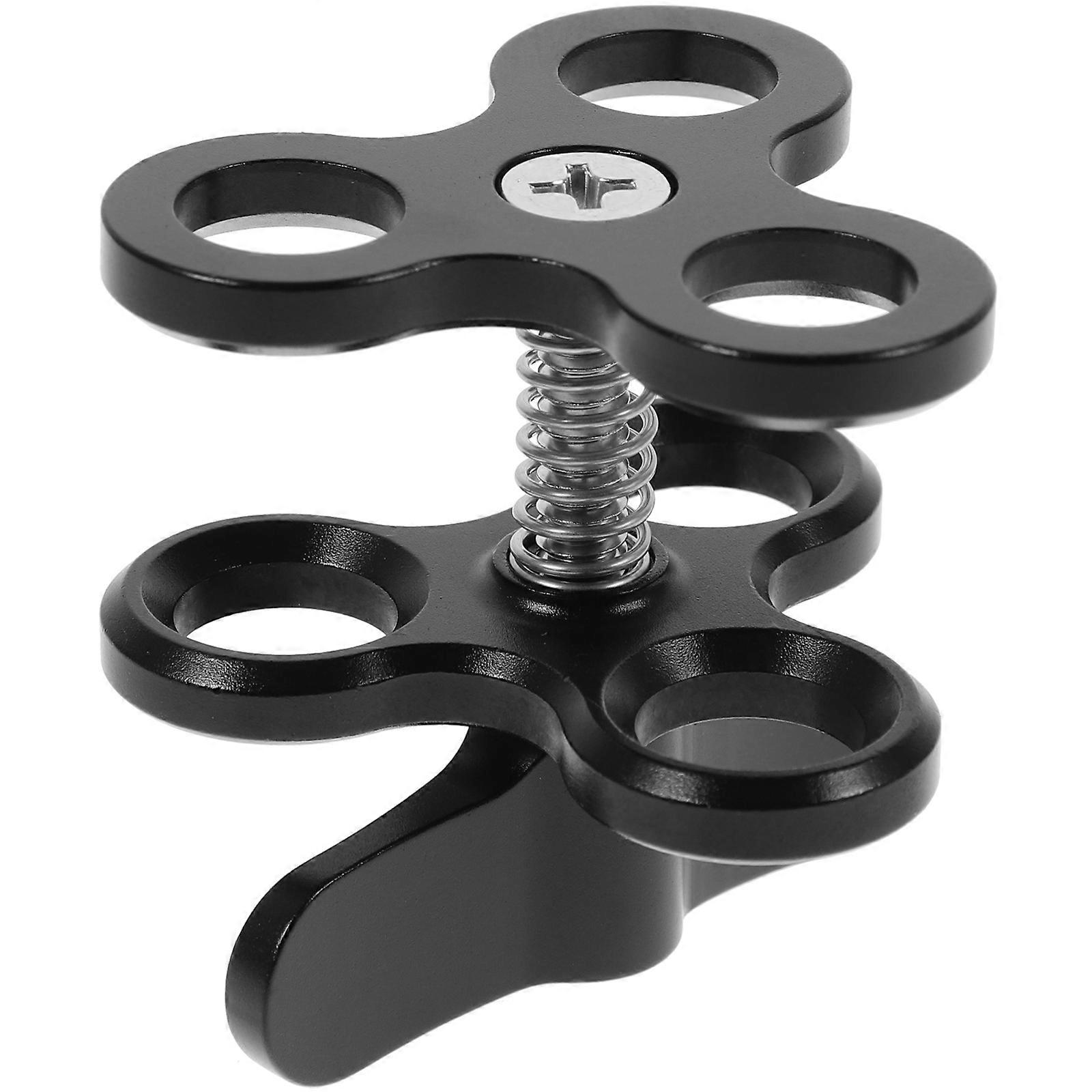 Diving Equipment Cnc Spherical Clamp Black Attach Accessories To Camera Thicker Plates 1Pack