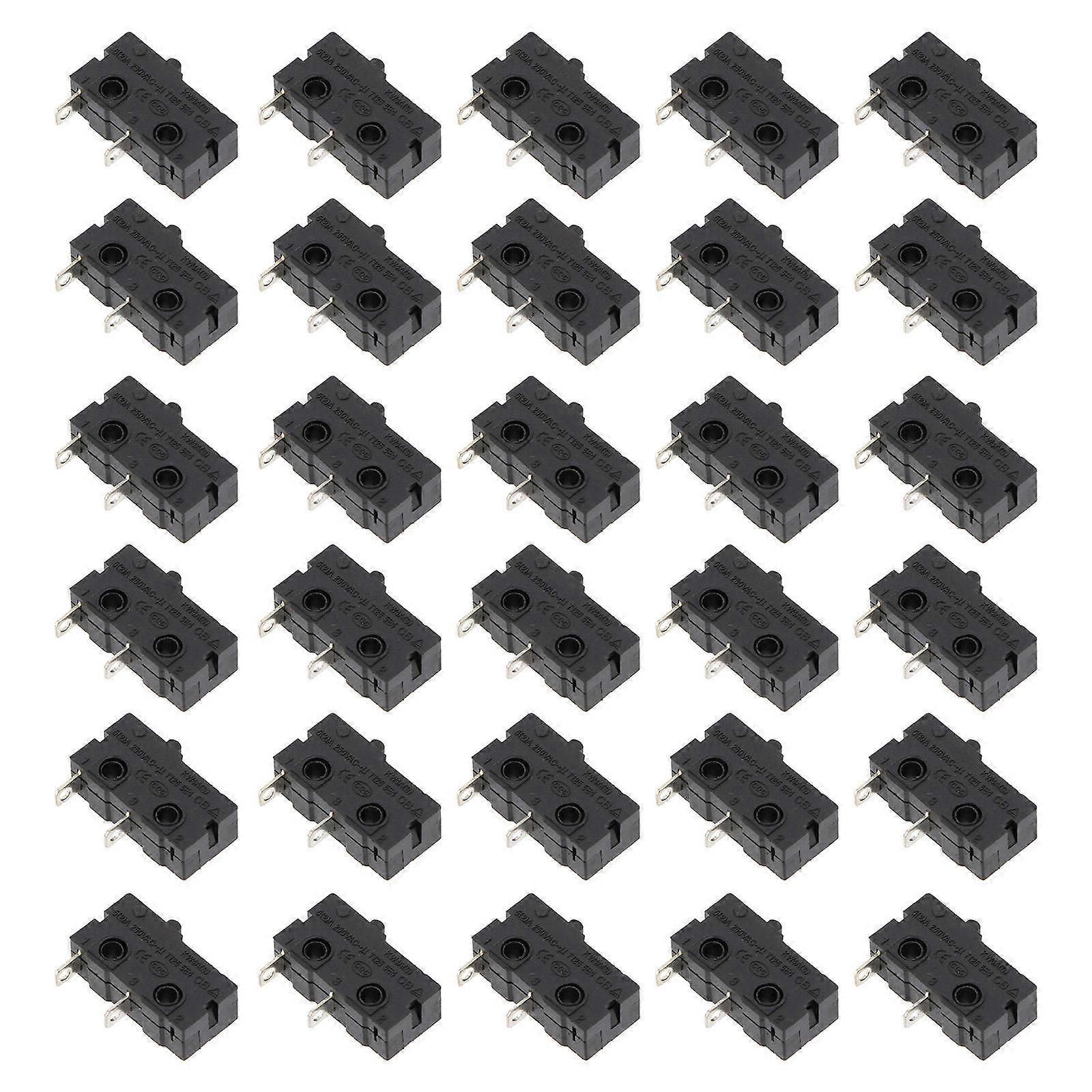 20 Pack Mini Momentary Push Button Switch for Appliances Replacement Compact Design for Microwaves, Washing Machines, Rice Cookers