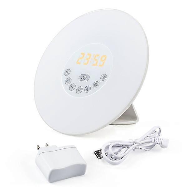 Sunrise Wake-up Light, Clock Alarm, Wake-up Light, Simulated Sunlight Wake-up Light, LED Night Light, Bedside Lamp