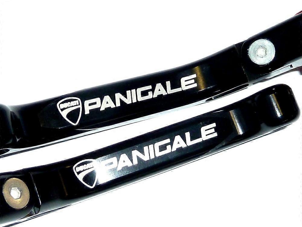 Gælder for Ducati 899 Panigale 2014-2015 BREMSE + KOBLING FOLDEHÅNDTAG LASERGRAVERET LØB