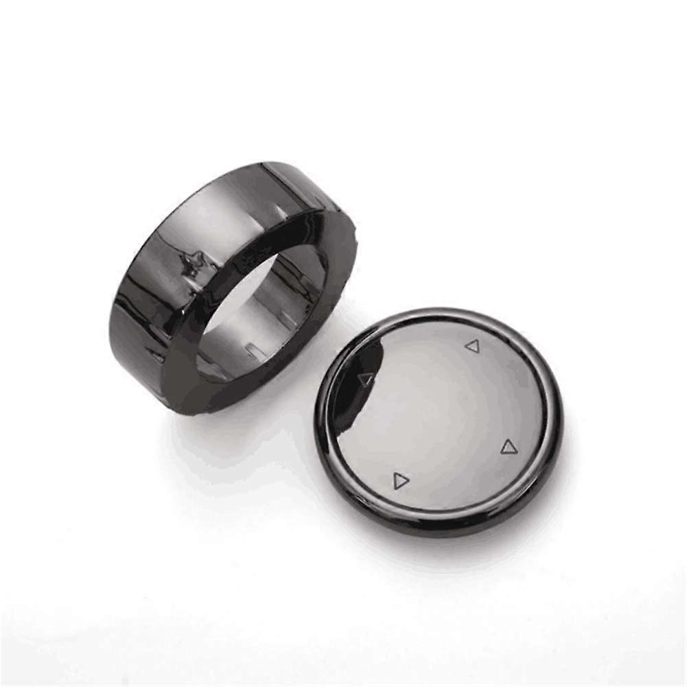 Multimedia Button Cover for BMW iDrive, Large Knob, Black, Car Interior Trim, Compatible With 1/2/3/5, X1/X3/X5