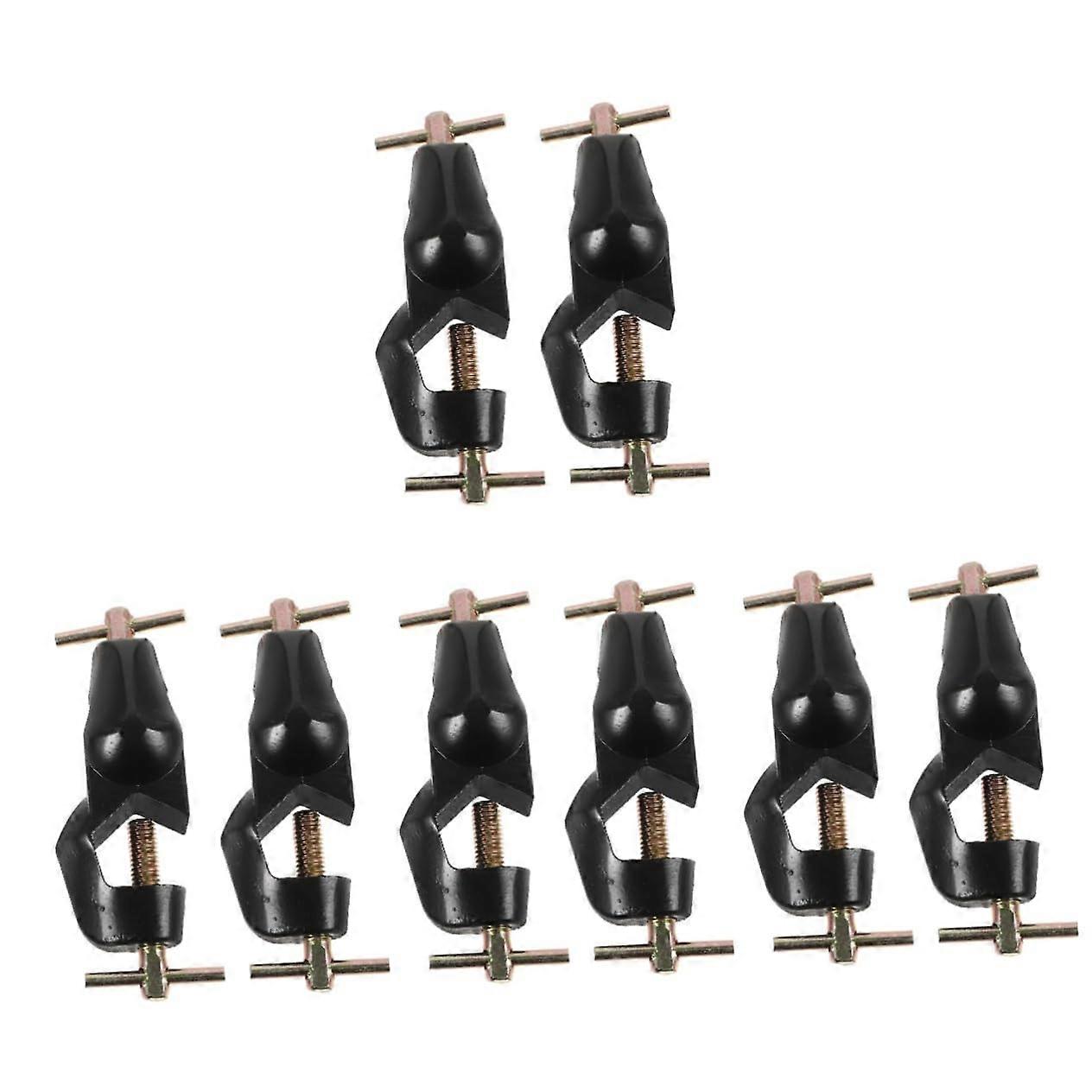 Cross Clip Valve Clamps Pack of 8 Heavy Duty Zinc Alloy Piston Clamp for Dovetail Table and Laboratory Tripod