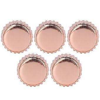 CYDT 5pcs Professional Watch Crown Ersatz Roségold Stahl Uhr Ersatzteile für Uhrmacher6mm / 0,24in