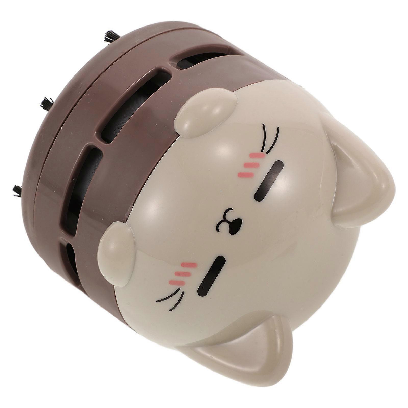 Cute Cat Design USB Rechargeable Handheld Vacuum Cleaner for Desk Car and Keyboard Cleaning Multi Color ABS Material Compact Size