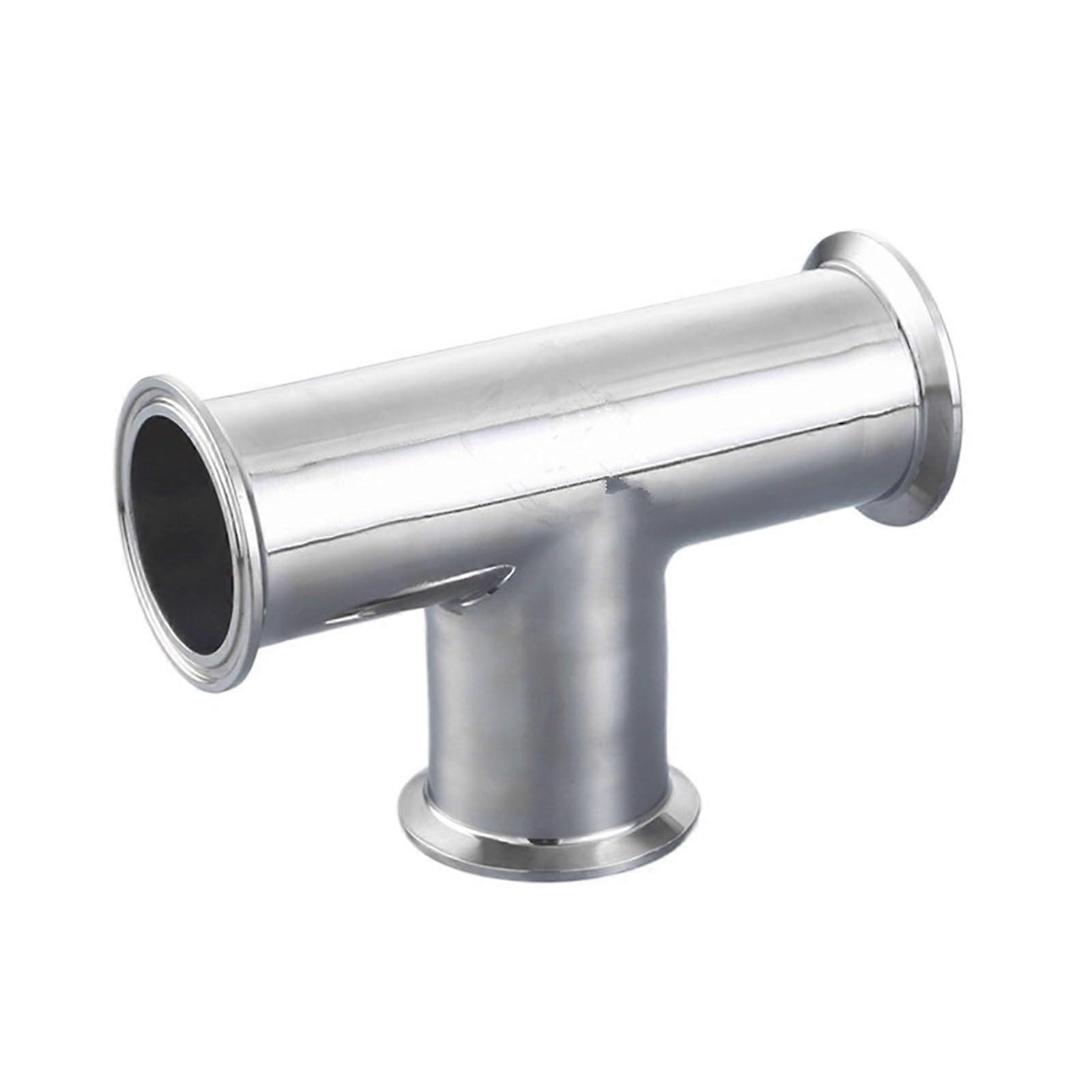 Virole en T à trois pinces de 1,5 pouce, en acier inoxydable SS316, 3 voies, diamètre extérieur de 38 mm, virole de 50,5 mm, convient pour 1,5 pouce