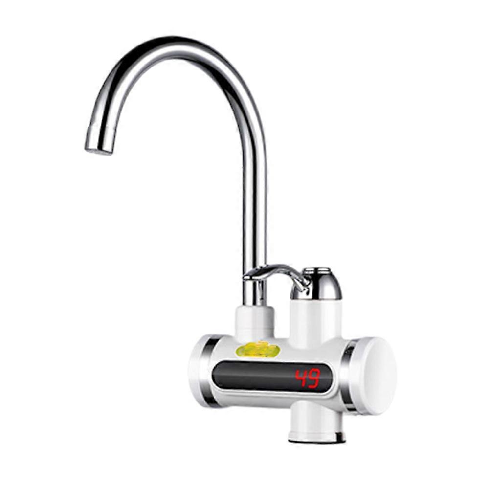 Electric Instant Heater Tap Kitchen Hot Tap with Adjustable Water Temperature Square Basin Faucet for Home Use 1Pack