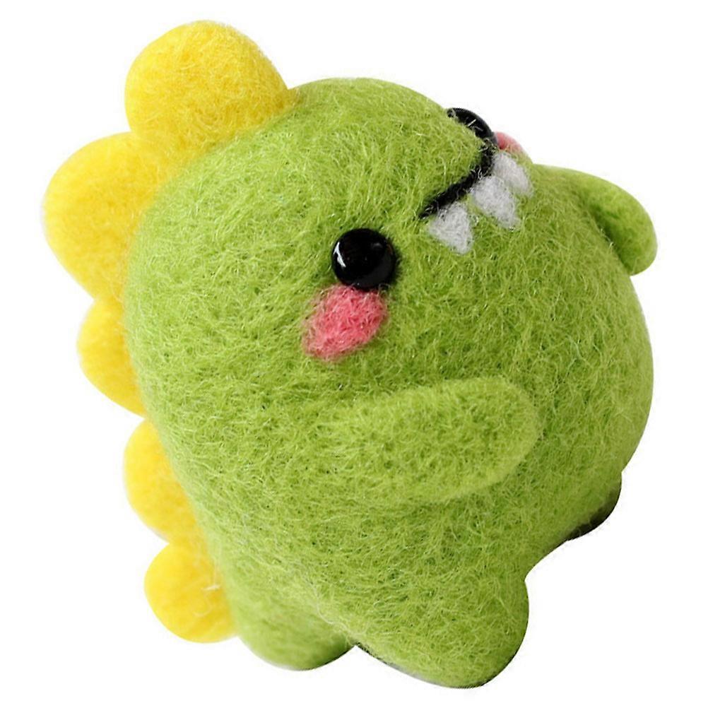 Felting Kits For Beginners Diy Needle Felt Kit Diy Craft Dinosaur Shape 13.5X9cm Wool Felt 1 Set