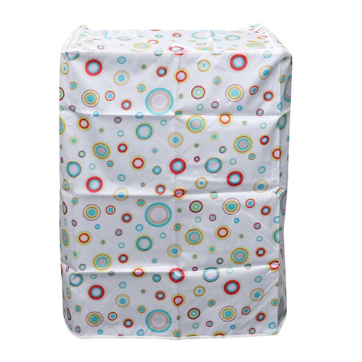 Machine Cover For Balcony Use 55x58x87cm 1Set Dustproof Polyester Satin Cloth Washing Machine Protector