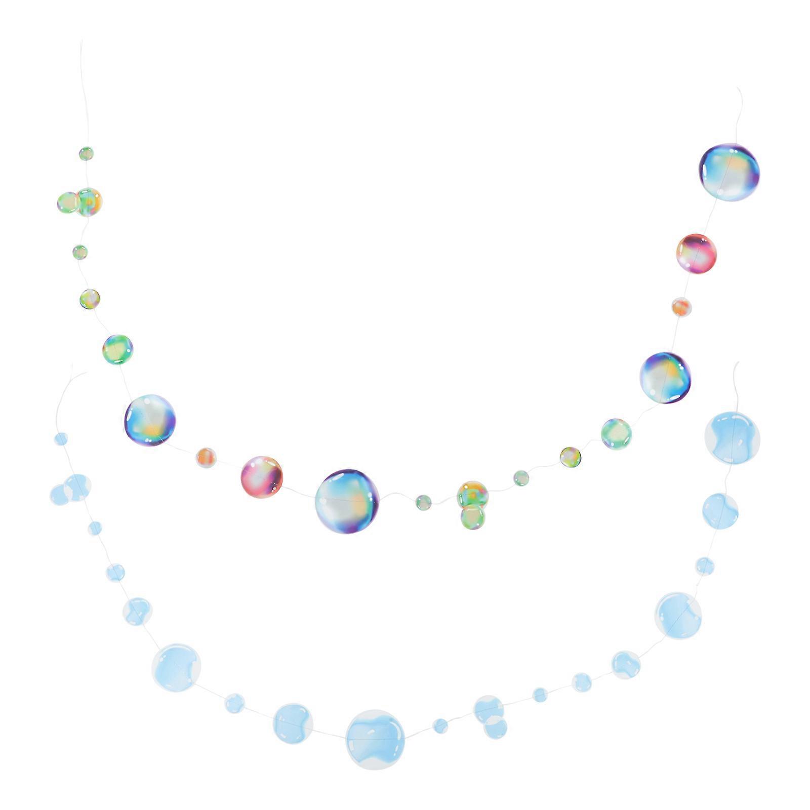 Bubble Garlands 2Pcs Ocean Themed Design For Wedding Party Enhance Atmosphere With PVC Decorative Banners Assorted Color