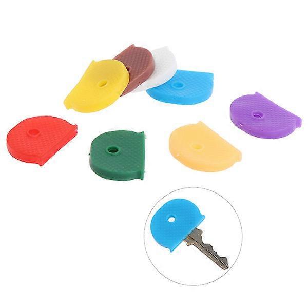 10pcs Couleurs Mélangées En Caoutchouc Soft Key Lock Clés Cap Clés Couvre