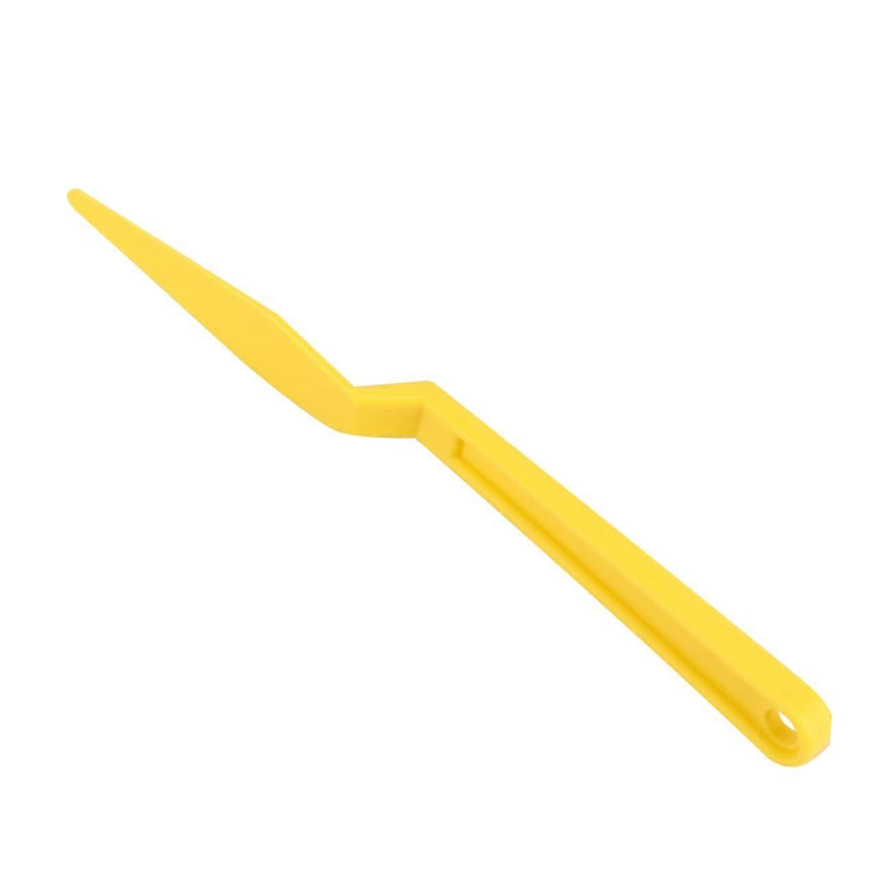 1pc Car Film Tool Long Handle Film Cutter Scraper Lightweight Portable for Auto Tint Applications Yellow