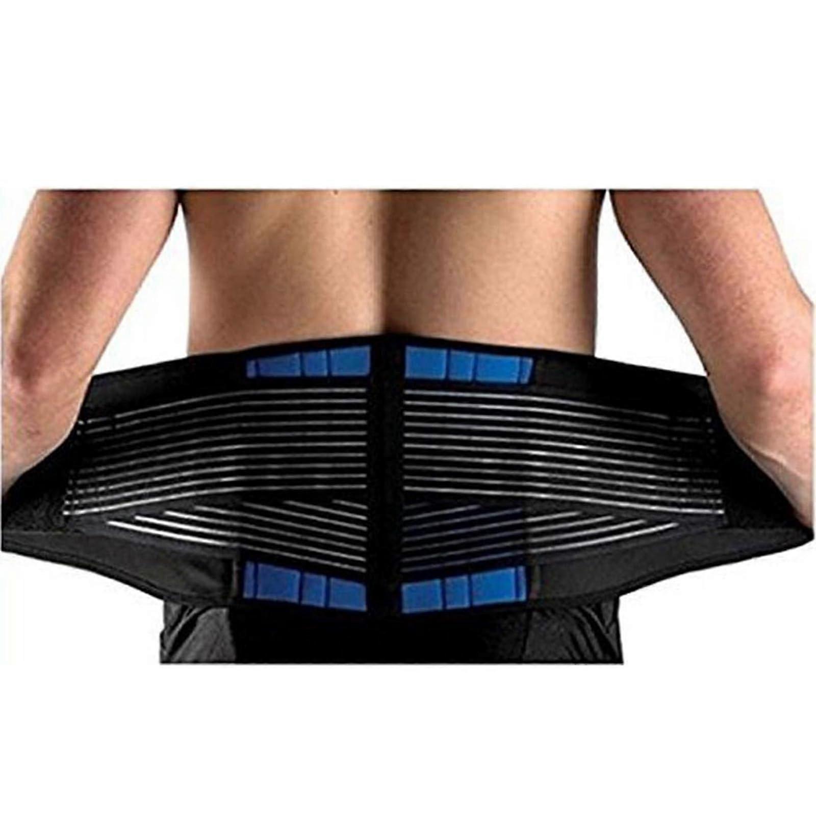 Lumbar Support Belt with Adjustable Straps for Lower Back Pain Relief and Sciatica (L)