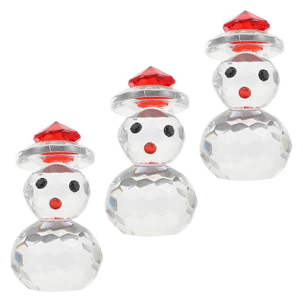 Festive Crystal Figurines Suitable for Living Room or Office Spaces