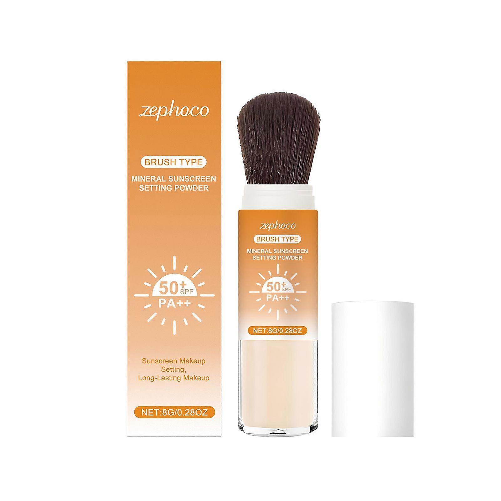 Mineral Sunscreen Setting Powder, SPF 50 Sunscreen Powder for Face & Scalp, Long Lasting Lightweight Breathable, Oil Control Natural Matte Finish