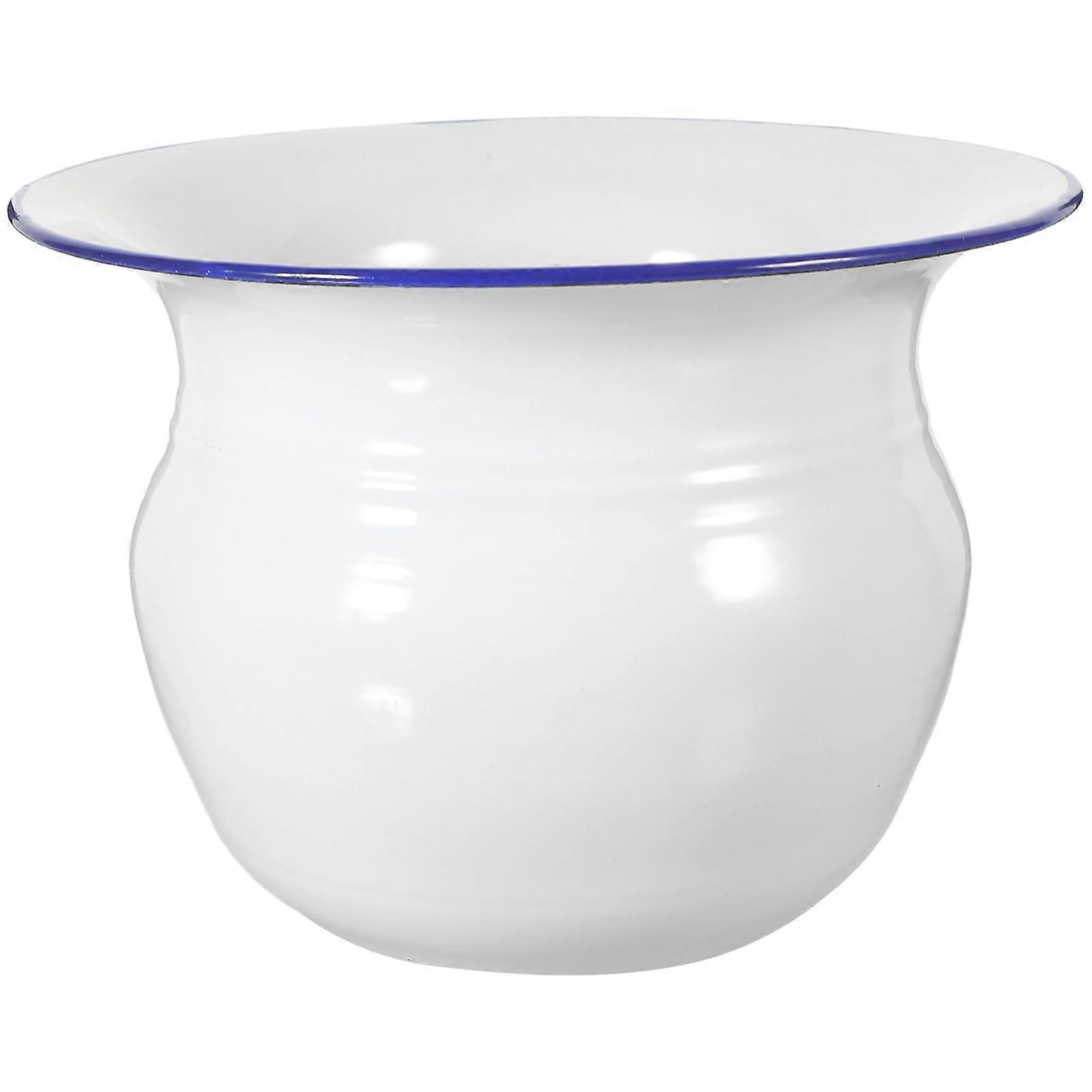 1 Portable Bedpan, Practical and Sturdy Spittoon for Home and Travel, White, Durable Material