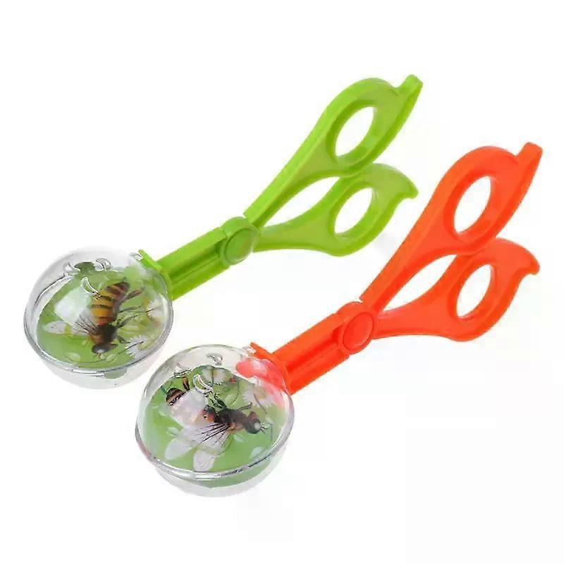 Plastic Bug Insect Catcher Scissors Forceps for Kids Toys for Kids Wearable Color Random Delivery