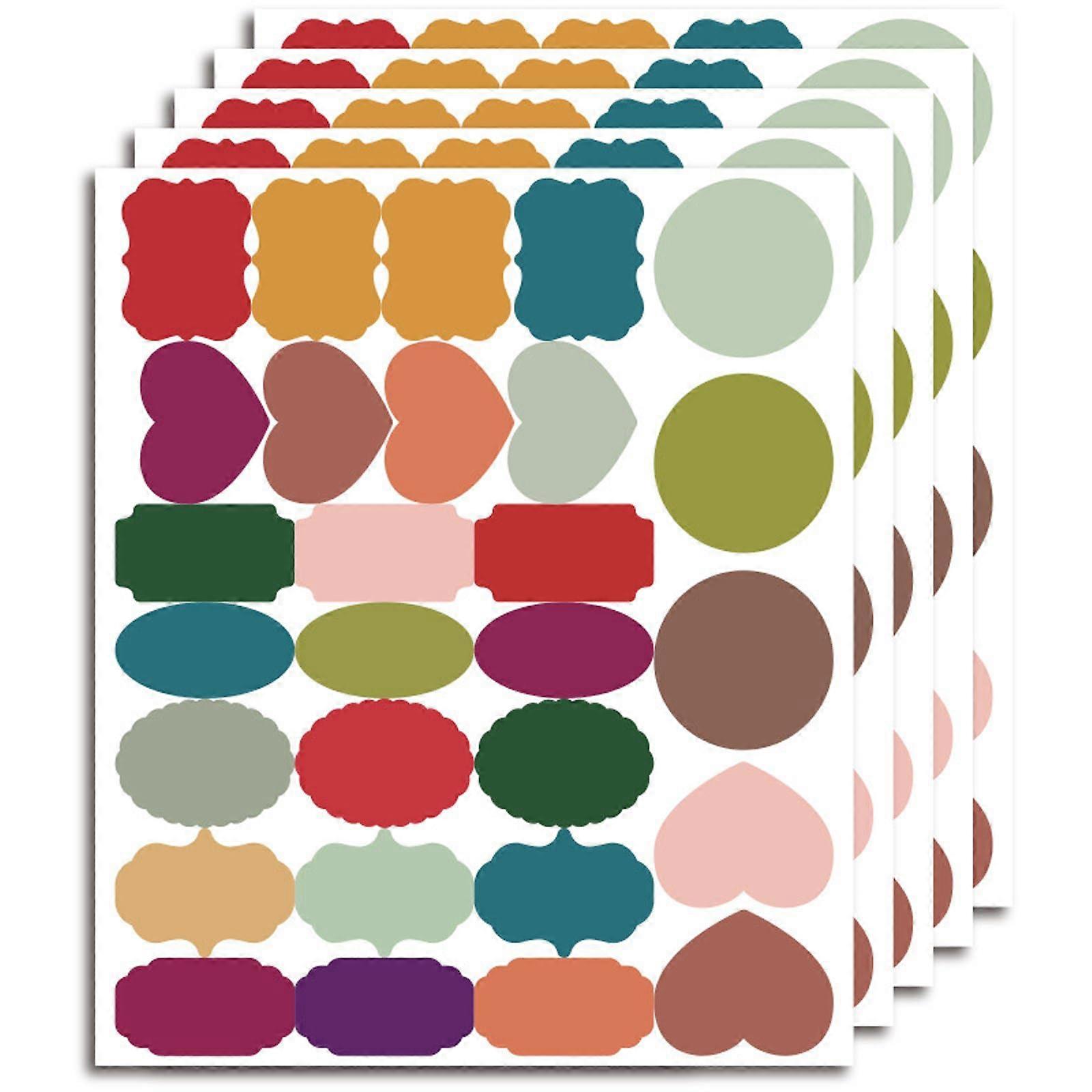 280 Self-Adhesive Chalkboard Stickers, Removable and Reusable, Ideal for Kitchen, Office, and Storage Organization