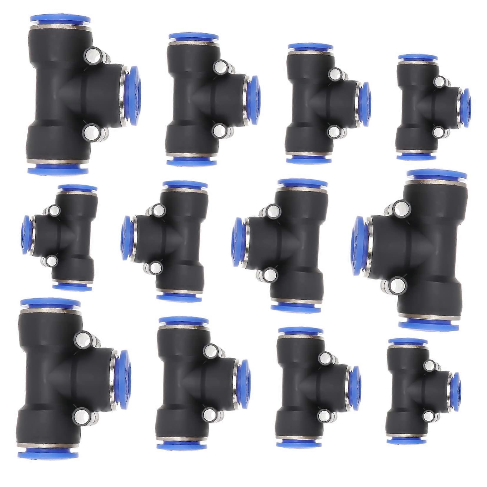 16-Piece Quick Coupling Set for Air Compressors, Durable PE Hose Connector for PU Hoses and Nylon Tubes, Wear-Resistant Design