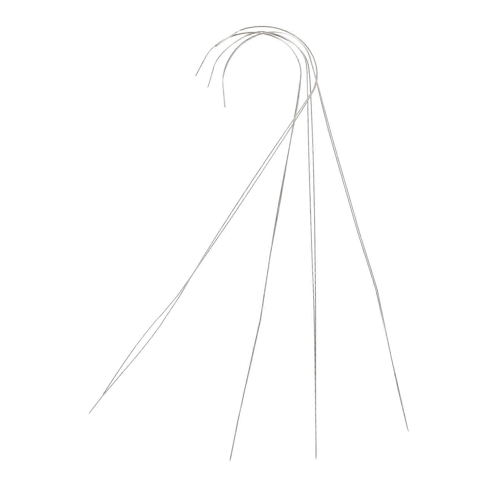 4pcs Practical Beading Needles Manual Alloy Needles for DIY Sewing Tools
